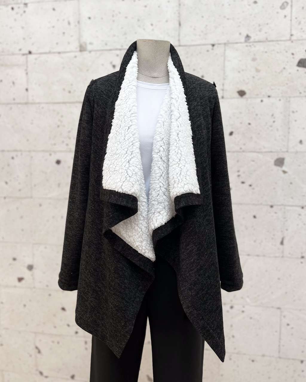Cardigan Sherpa Marengo