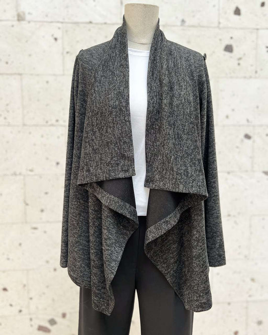 Cardigan cruzado marengo